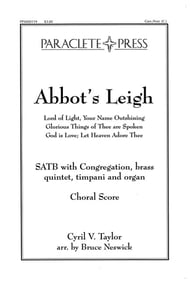 Abbots Leigh SATB choral sheet music cover Thumbnail